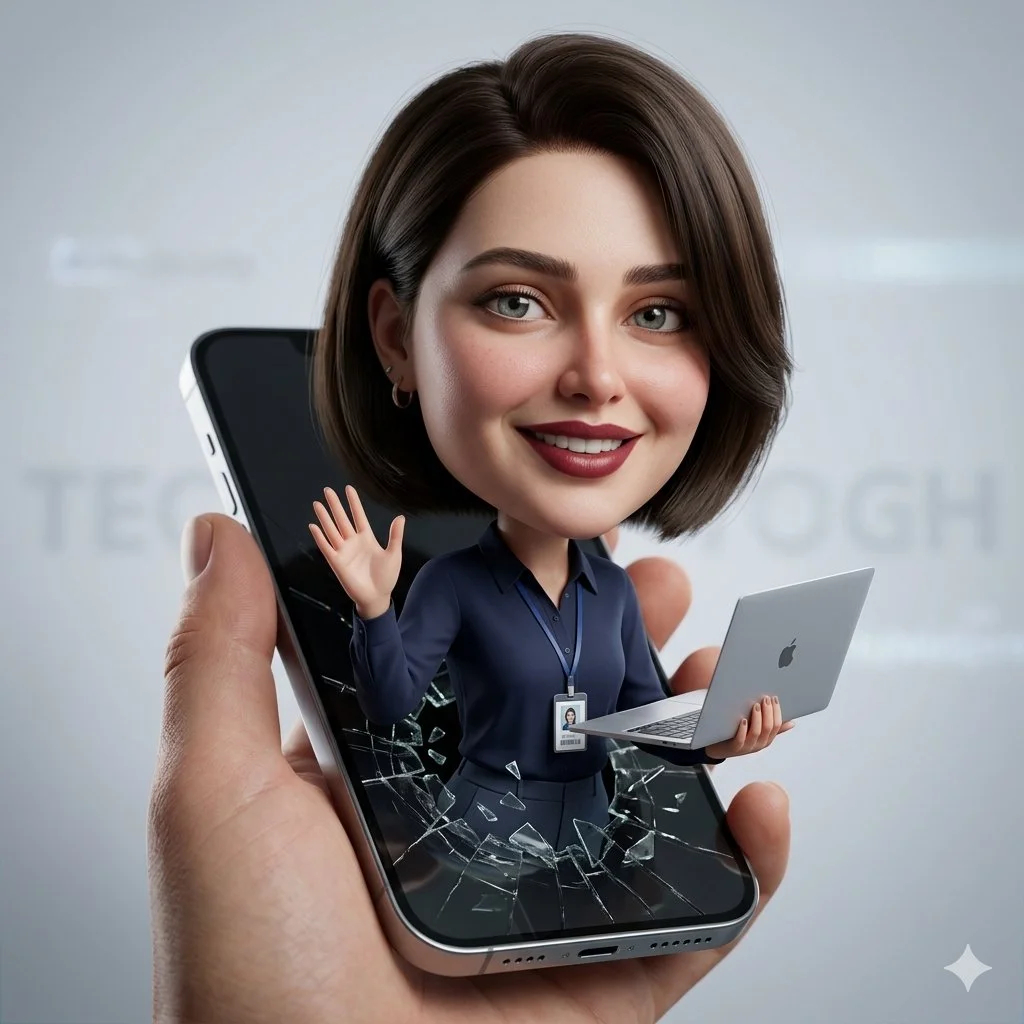 3D Caricature Breaking Smartphone Boundaries