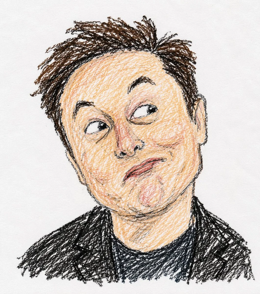 A 7-year-old draws funny crayon portraits of four celebrities