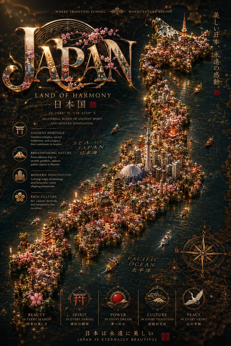 A cinematic fantasy atlas turns Italy into a living miniature civilization