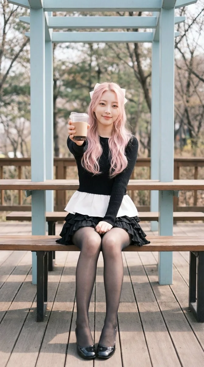 A Delicate Offering: Coffee and Charm in Soft Daylight