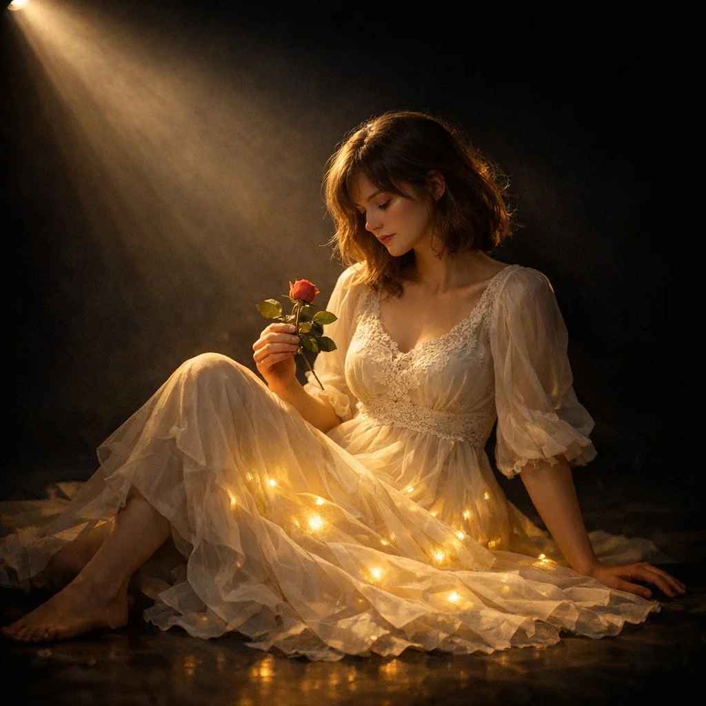 A Dreamlike Portrait of Grace and Light