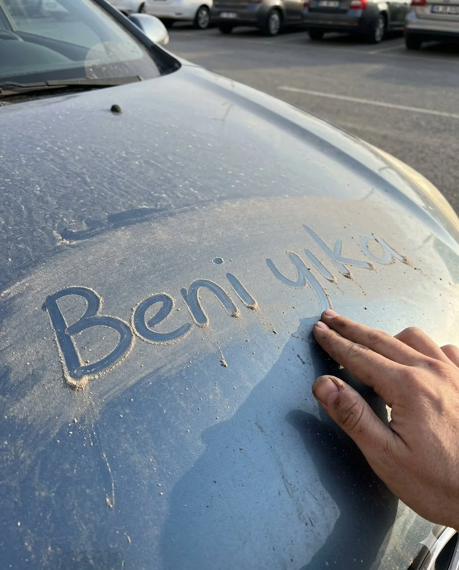 A Dusty Message Revealed: The Art of Imperfection