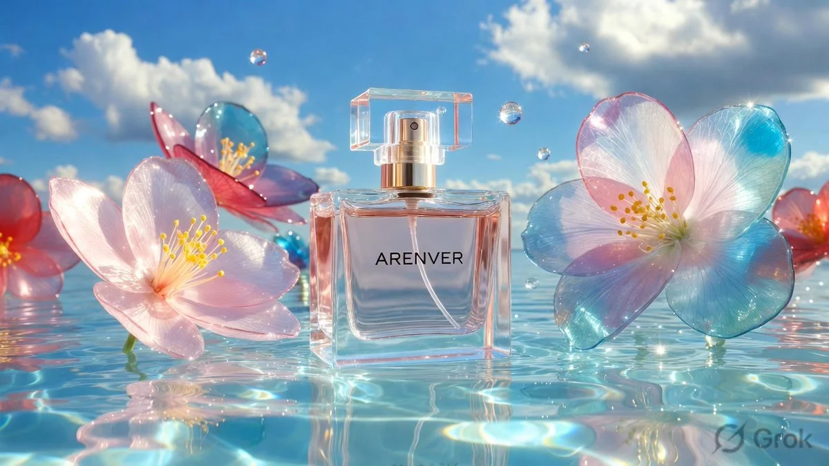 A Floral Fantasy: Perfume Ad in Water