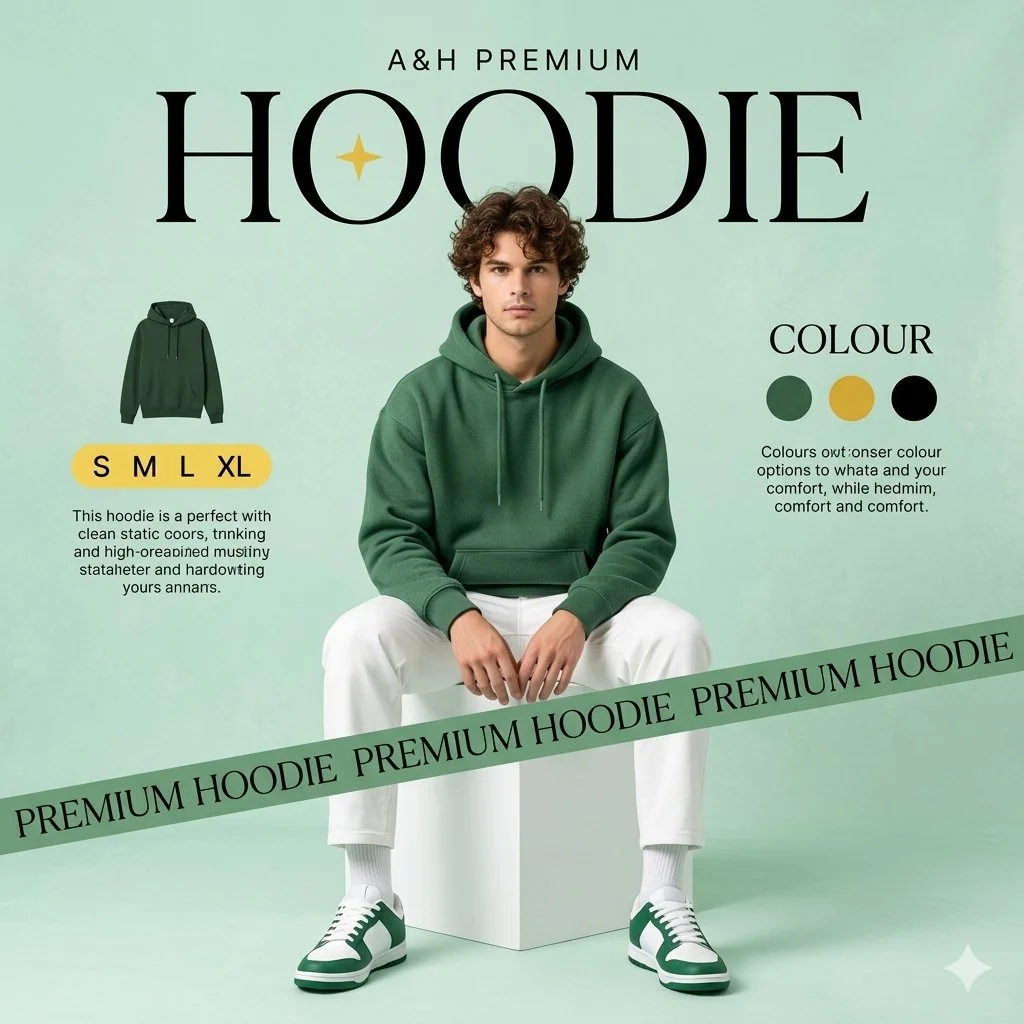 A&H Premium Hoodie Campaign Poster