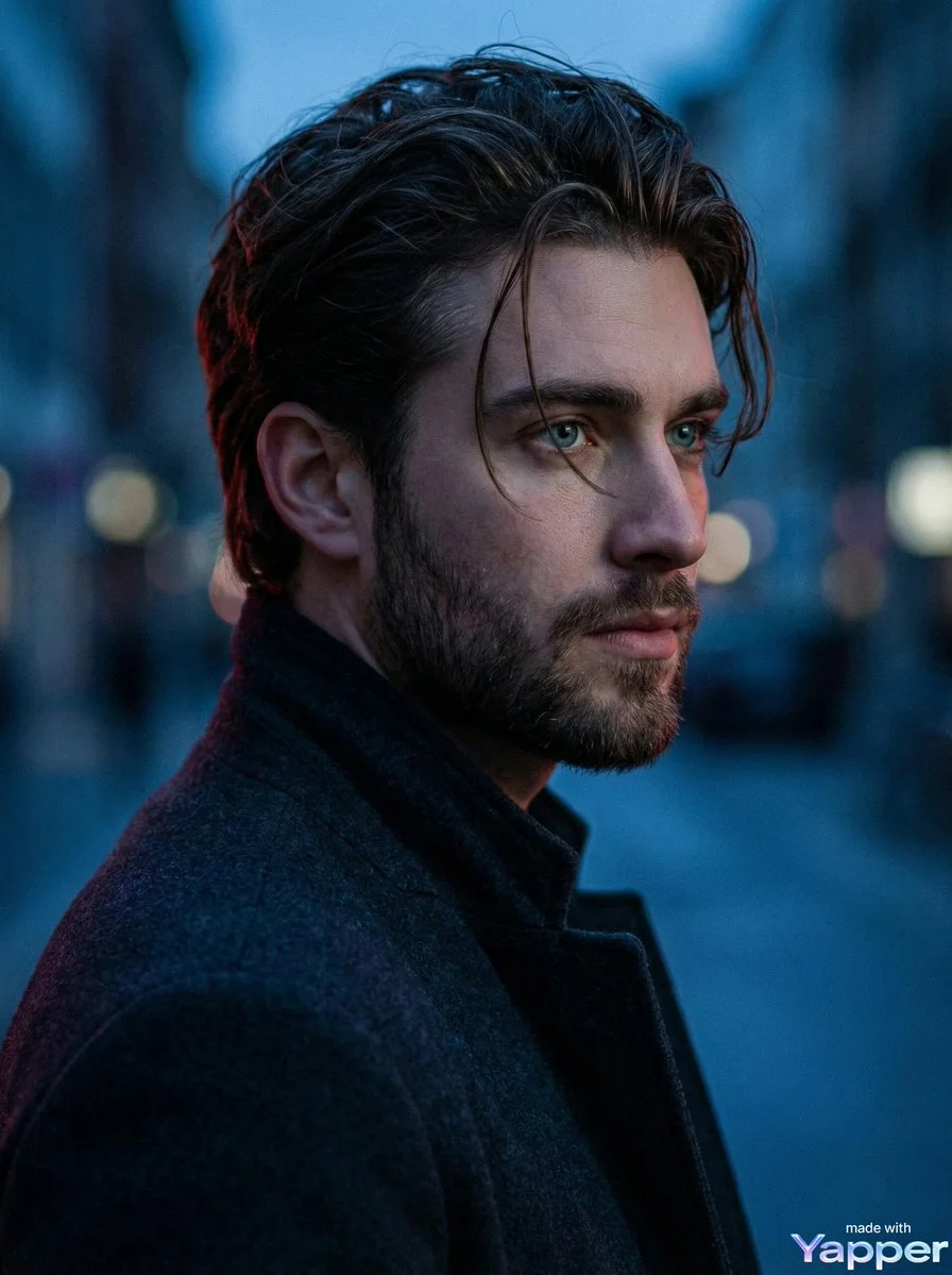 A Modern Film Noir Portrait of Intensity