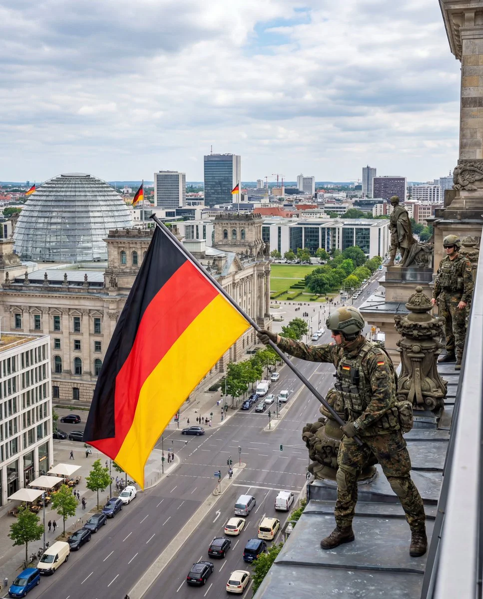 A Moment of Patriotism: Flags Fly High in Berlin