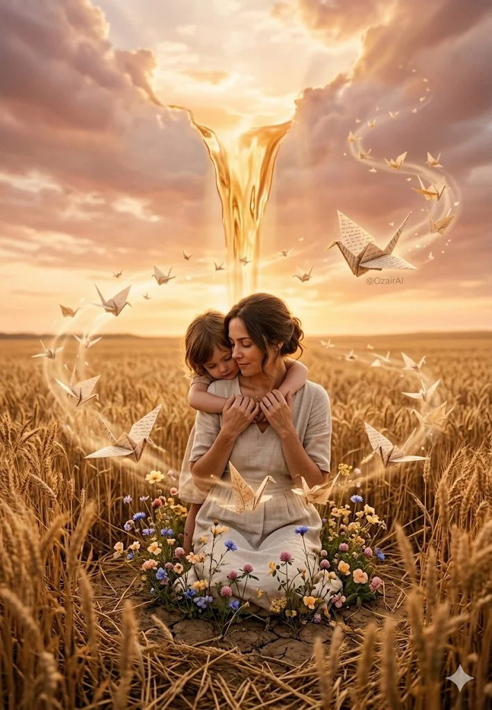A Mother's Love in a Golden Hour