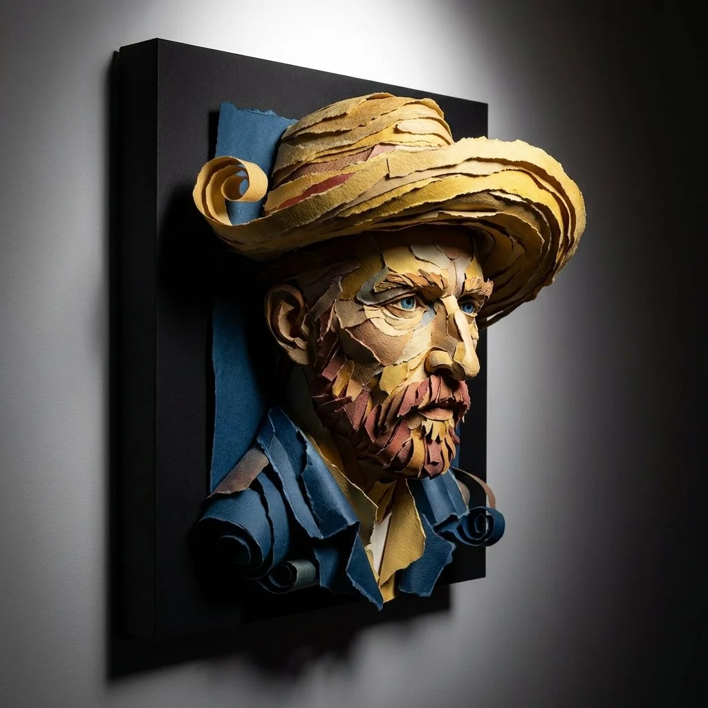 A Papercrafted Genius: Einstein in 3D Layers