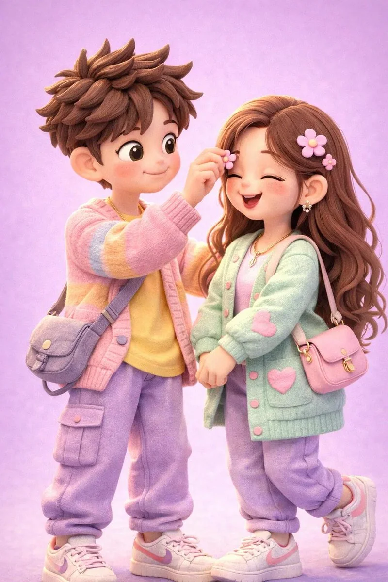 A Playful Romance in 3D Clay