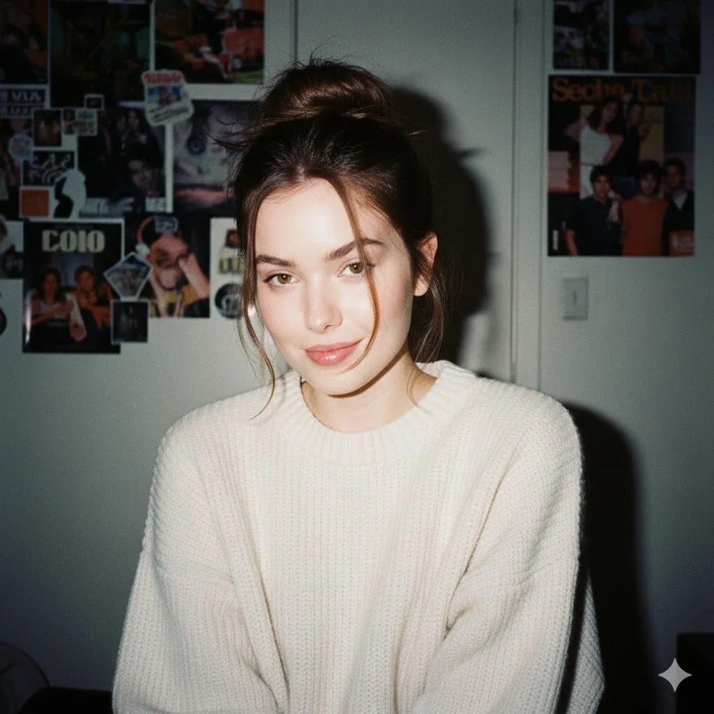 A Portrait of Nostalgia: 90s Charm Meets Modern Style