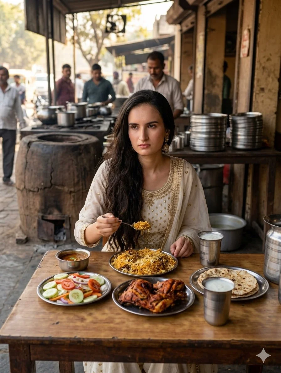 A Quiet Moment at the Dhaba