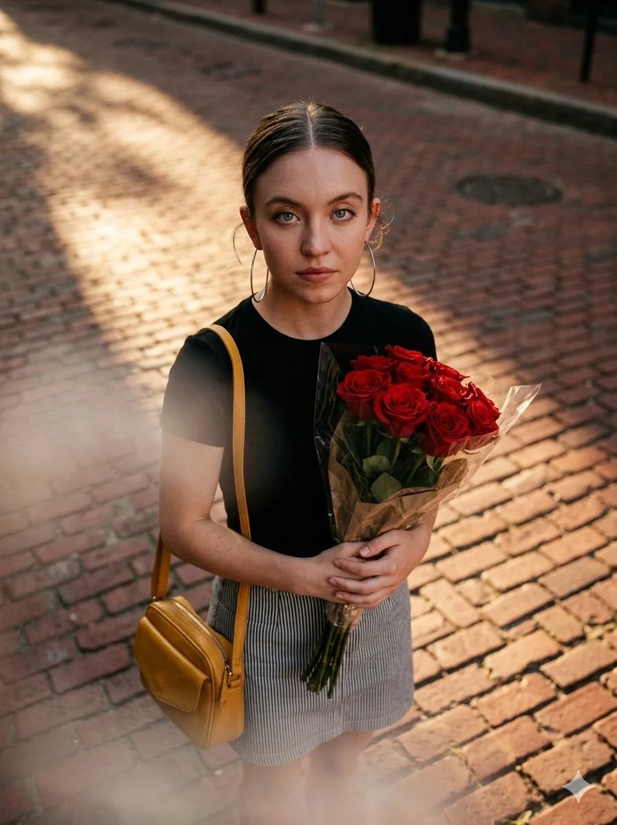 A Quiet Moment on a Sunlit Street