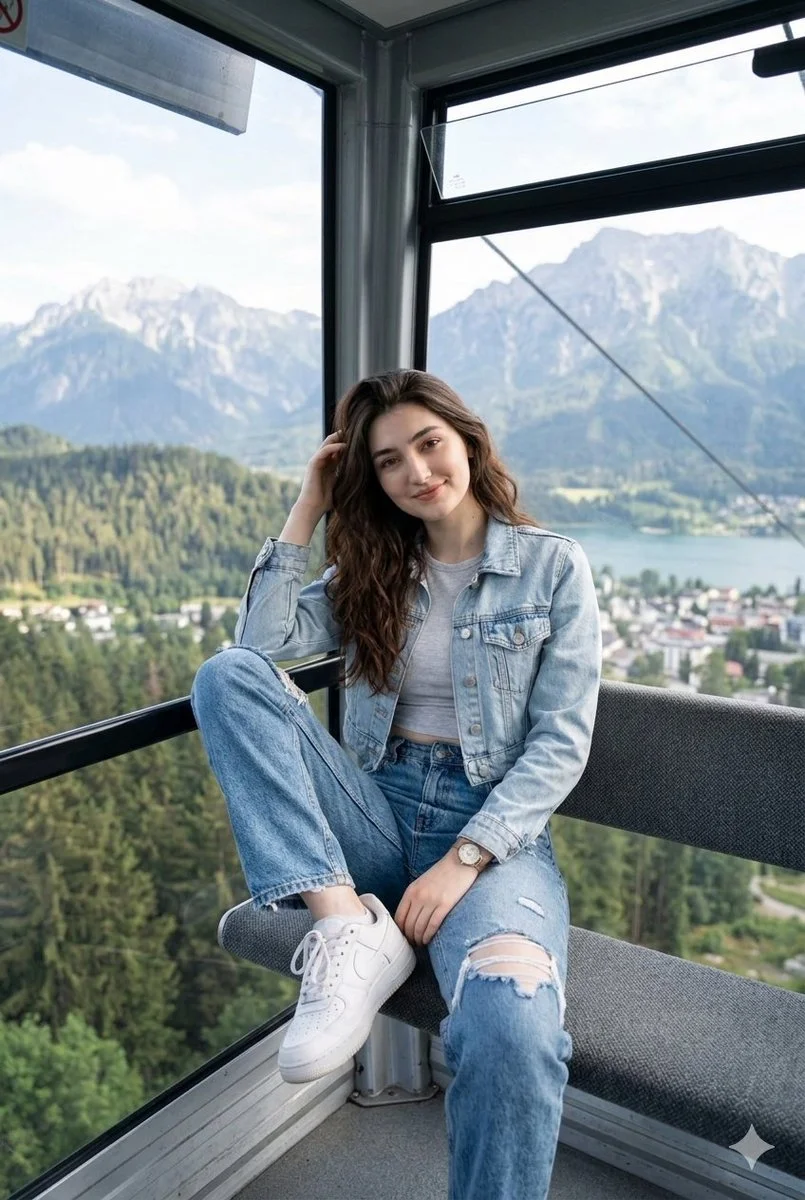 A Scenic Moment in a Glass Gondola