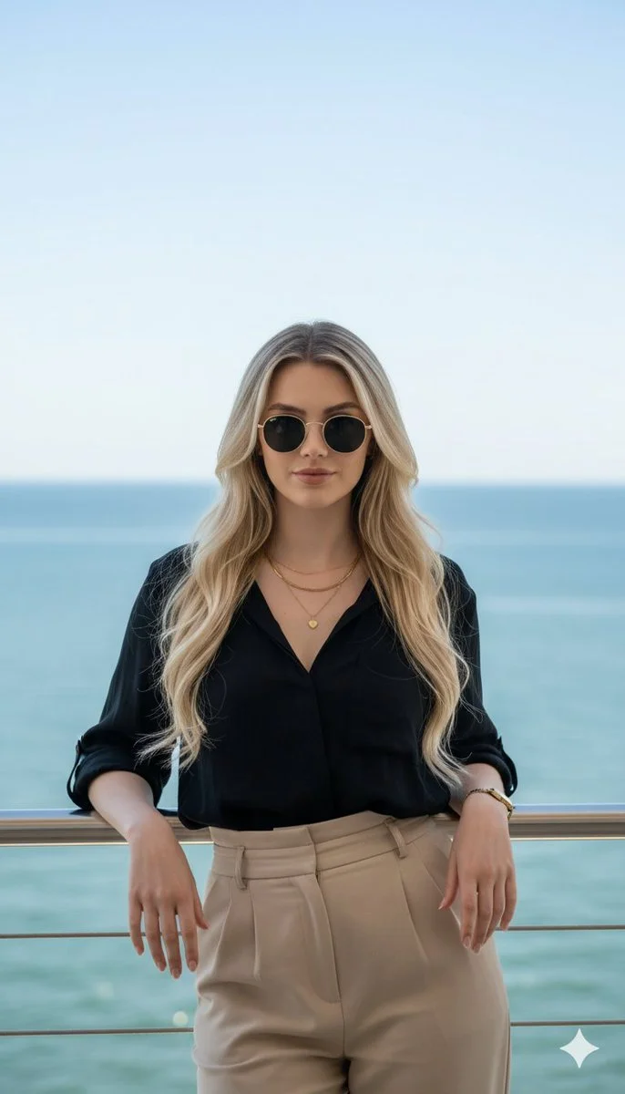 A Serene Outlook: Elegance by the Sea