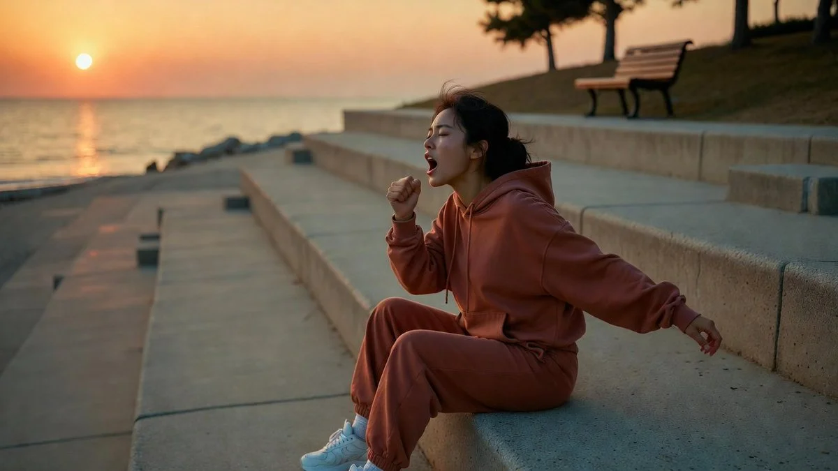 A Soulful Moment by the Sea