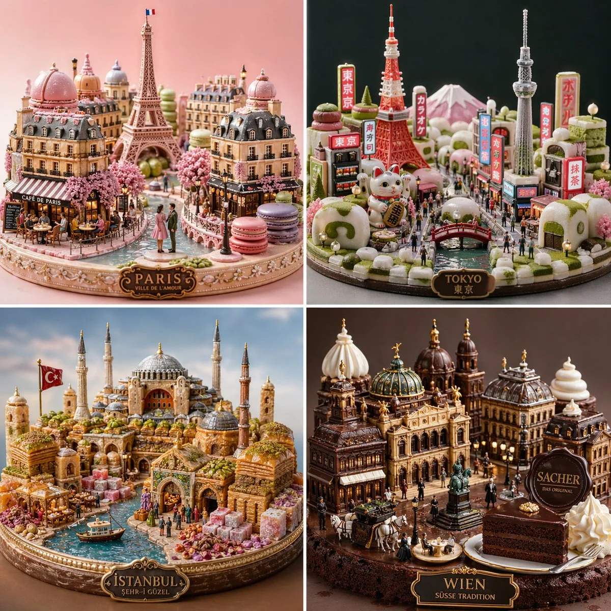 A Sweet Showdown: Cities in 3D Delight