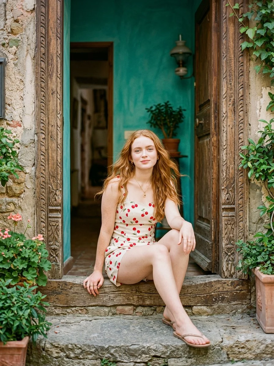 A Touch of Rustic Elegance with Sadie Sink