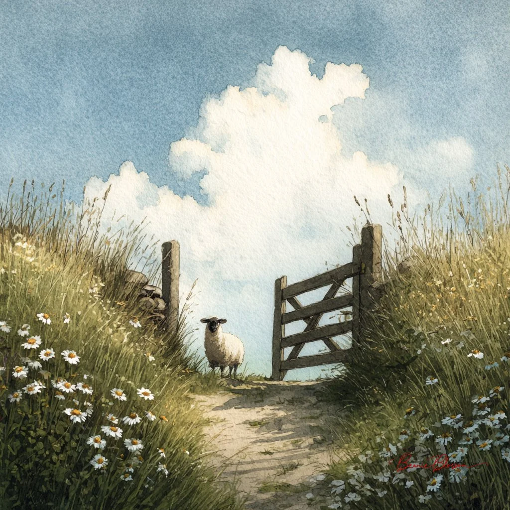A Whisper of Meadows: Curiosity Beyond the Gate
