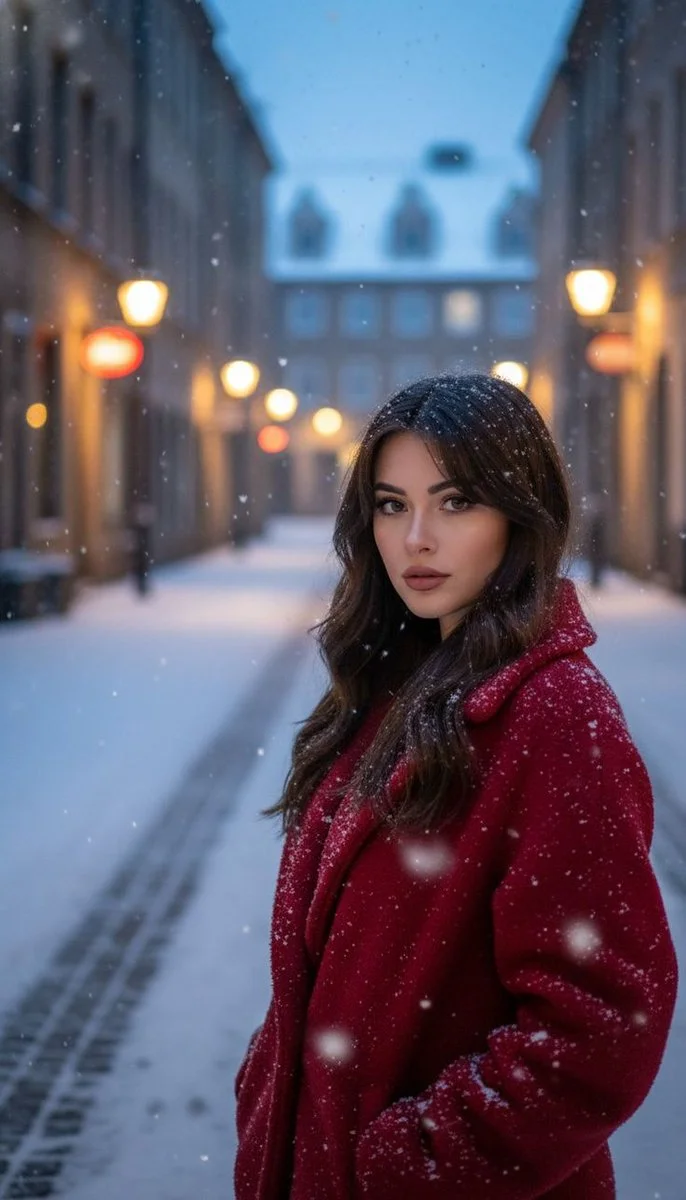 A Winter's Embrace: A Cinematic Portrait