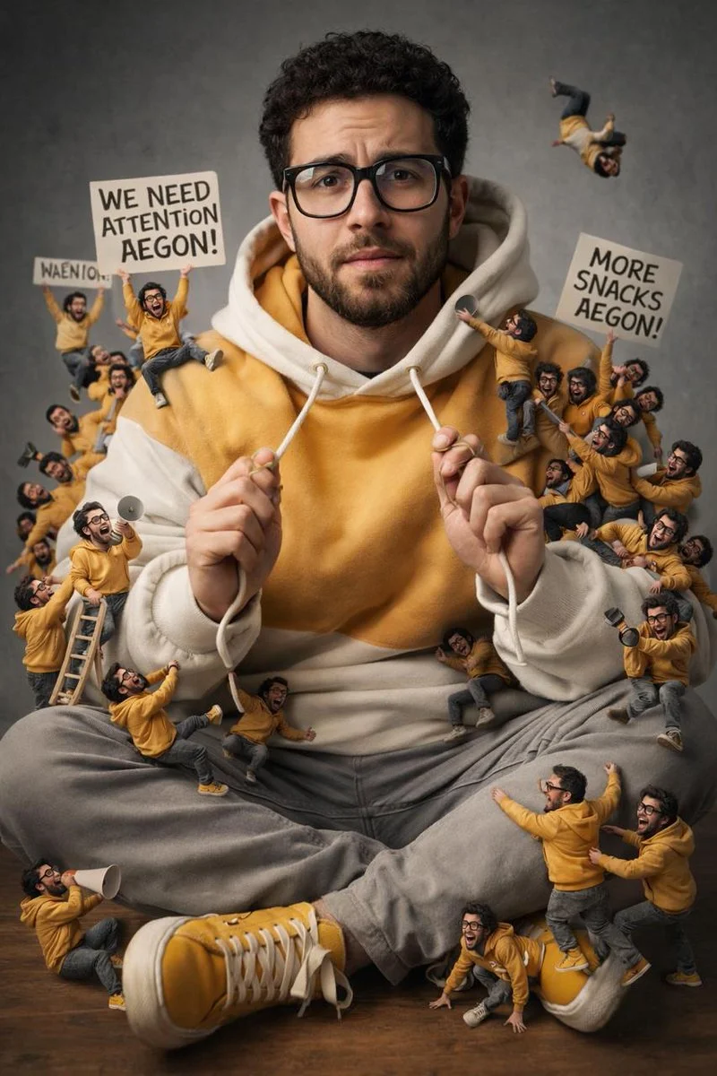 Aegon’s Mini Me Chaos: The Surreal Comedy Portrait