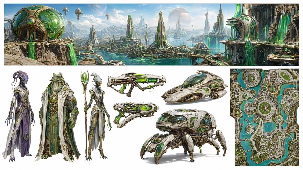 Alien World of Green Slime Technology