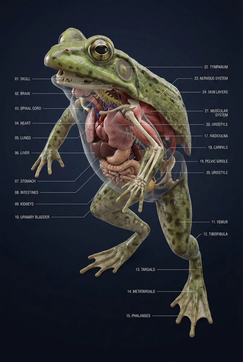Anatomical Mastery: The Intricacies of a Frog Unveiled