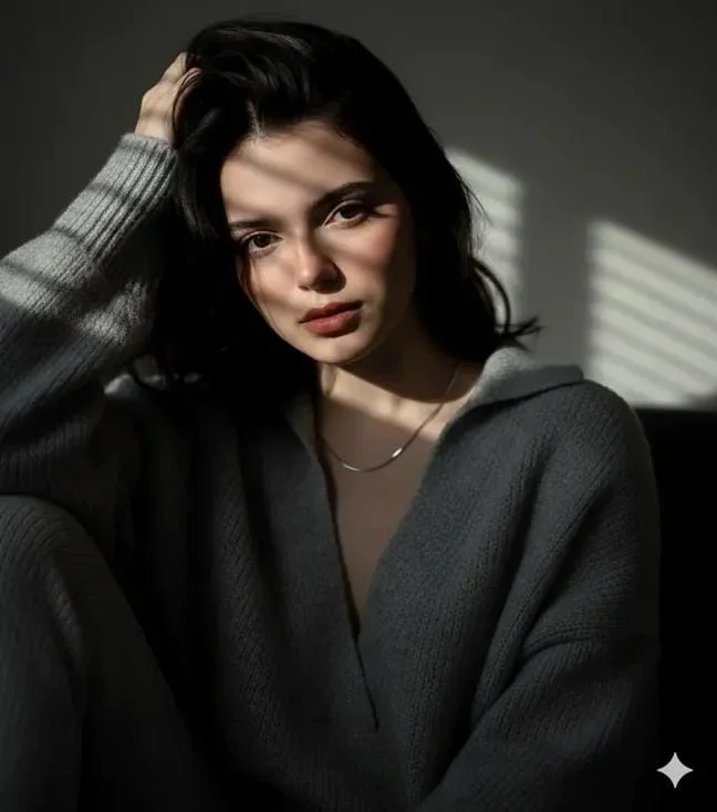 Androgynous Elegance: A Portrait of Depth and Light