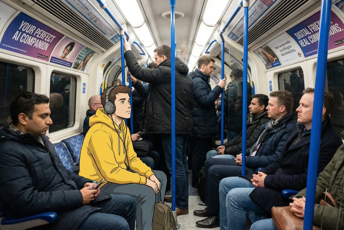Anime Meets Reality on the Tube