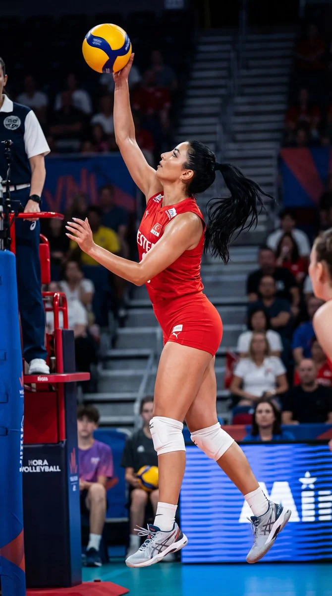 Apex of Athleticism: Volleyball in Motion