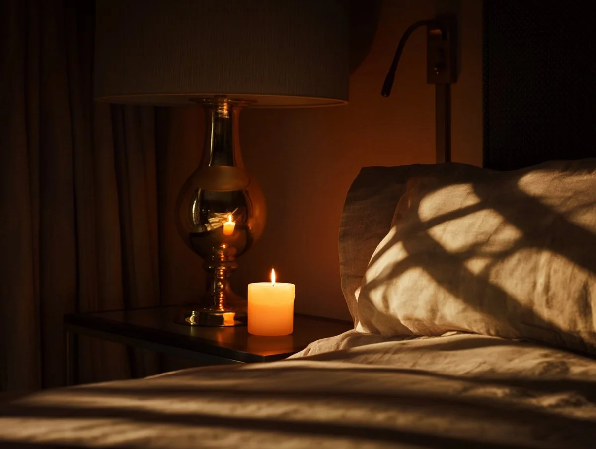 Architectural Harmony in a Shadowed Luxury Living Space