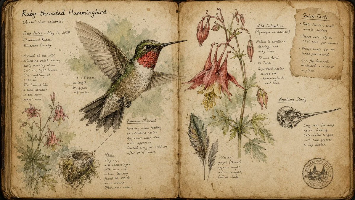 Artistic Nature Journal Illustration