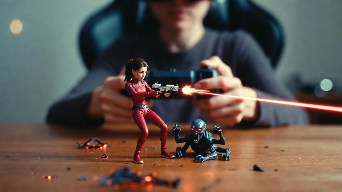 Augmented Reality Combat in Cinematic Detail