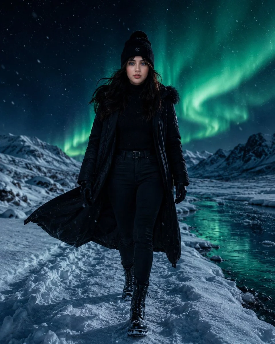 Aurora Sentinel in the Arctic Night