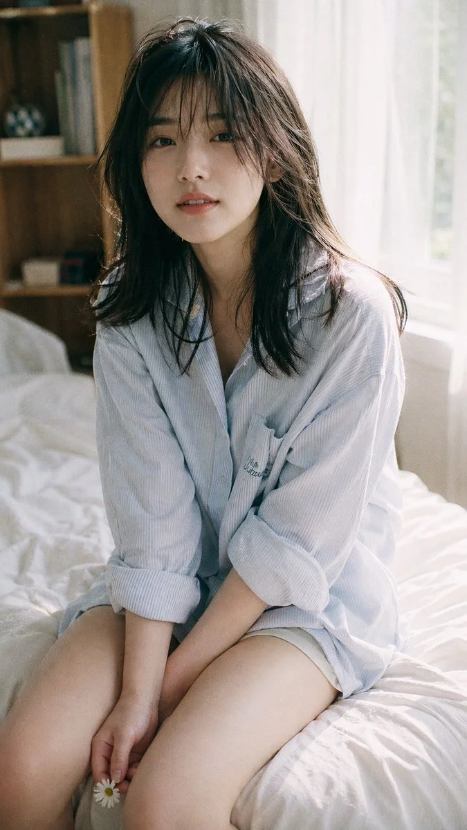 Awakening Beauty: A Soft Morning Portrait