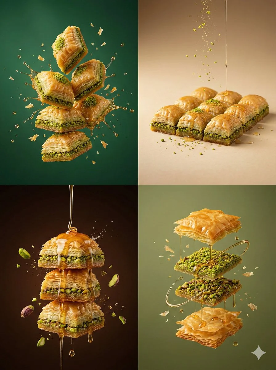 Baklava Bliss: A Hyper-Realistic Dessert Showcase