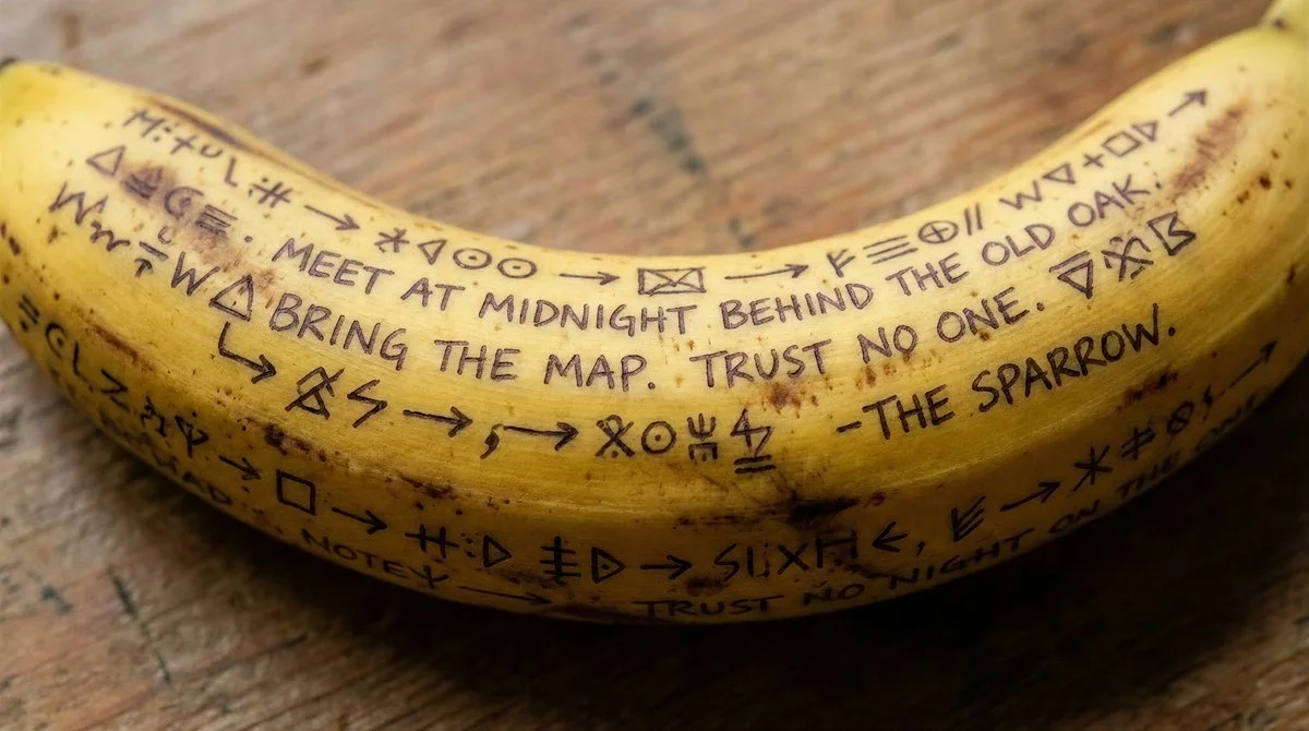 Banana Secrets: Messages Written in Yellow