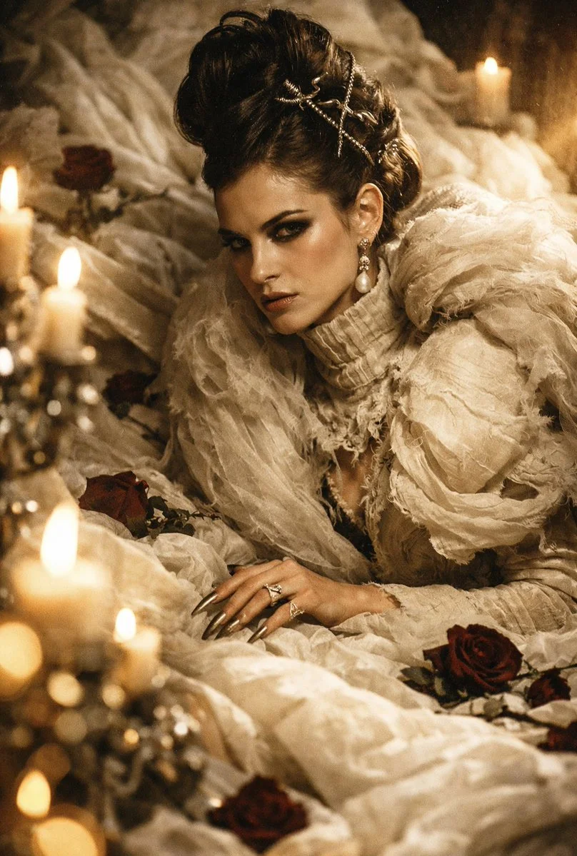 Baroque Romance with Dark Elegance