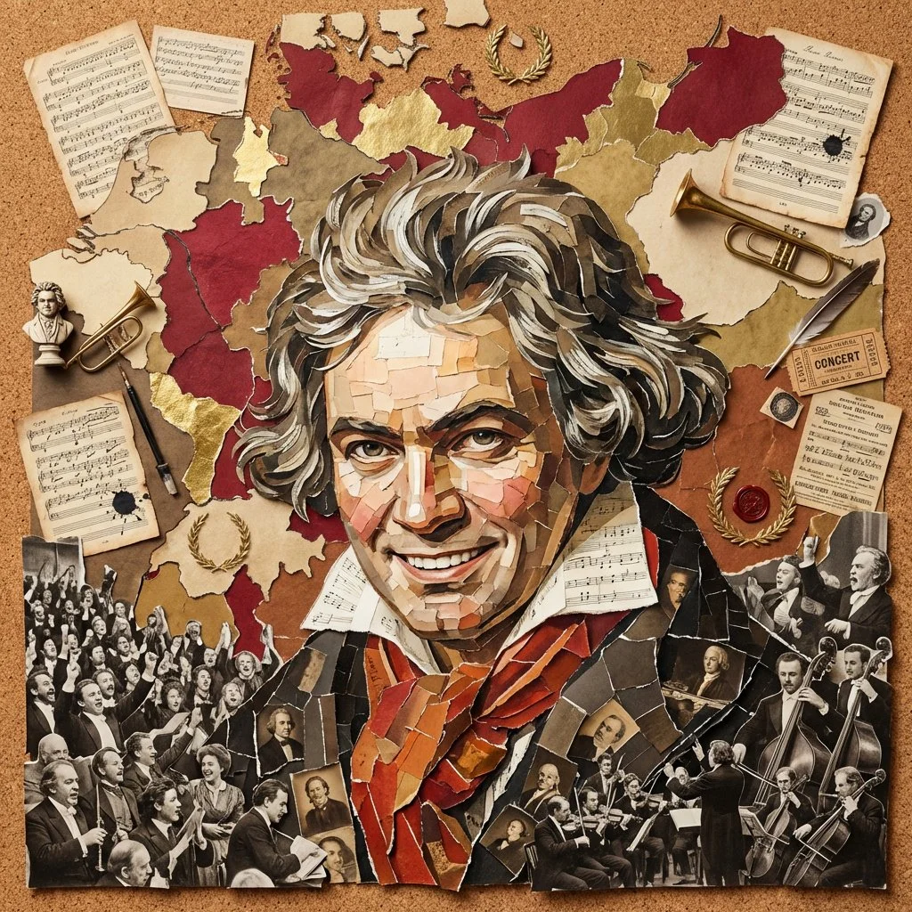 Beethoven in Collage: A Mosaic Portrait of Legacy and Nation