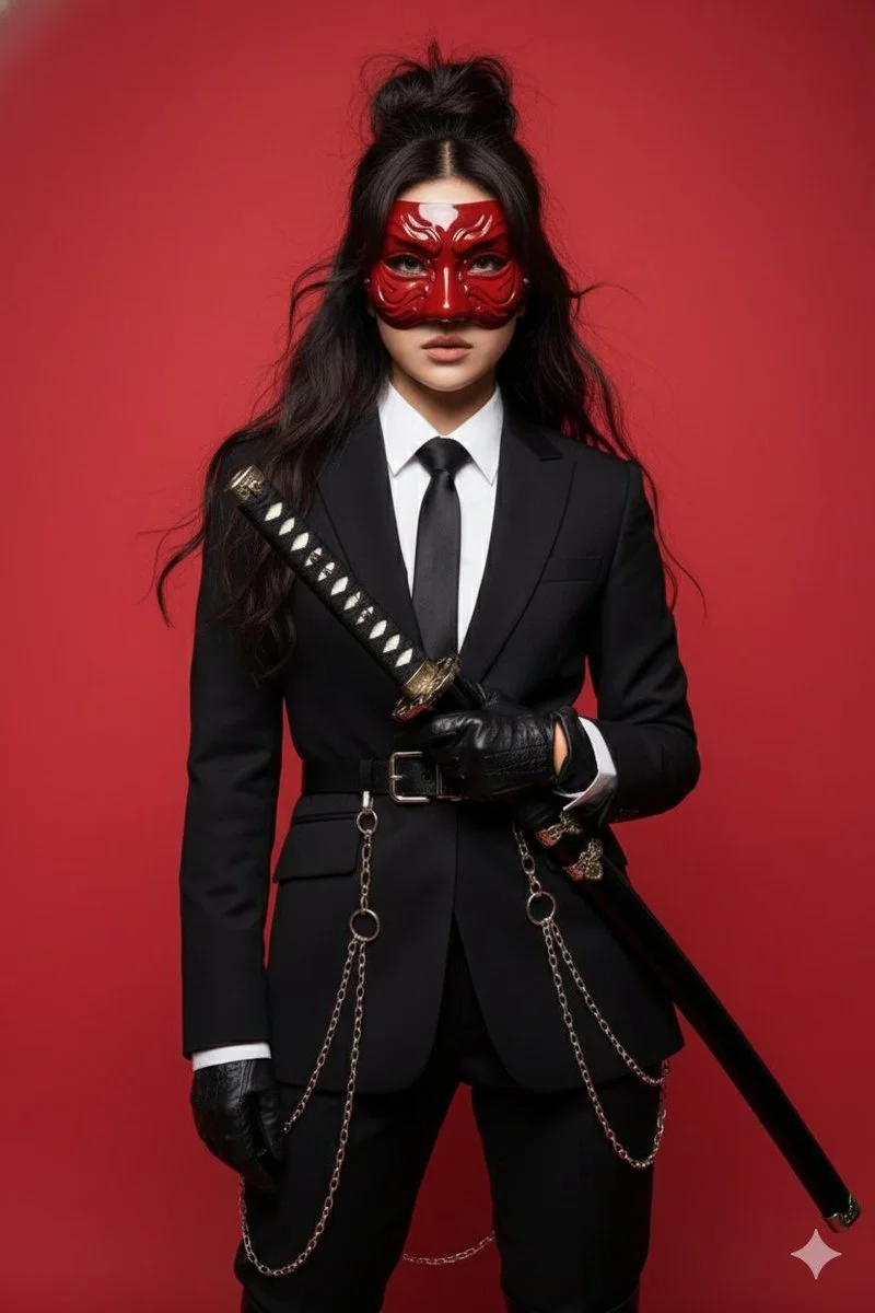 Behind the Mask: A Dance of Power and Elegance