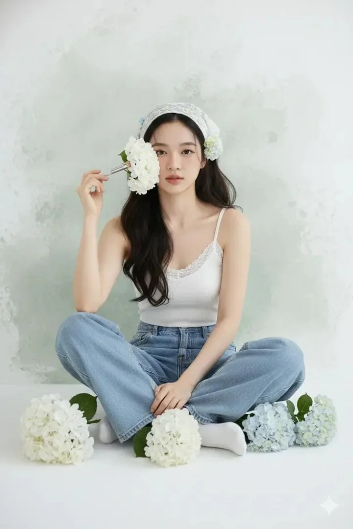 Blooming Serenity: A Portrait of Elegance