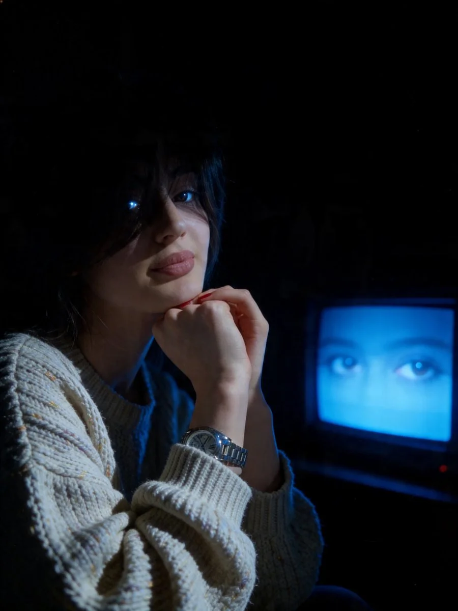 Blue Glow and Vintage Comfort