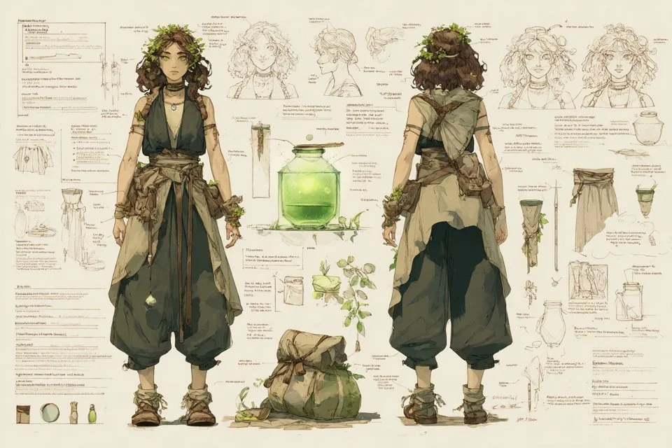 Blueprint Character Concept Sheet