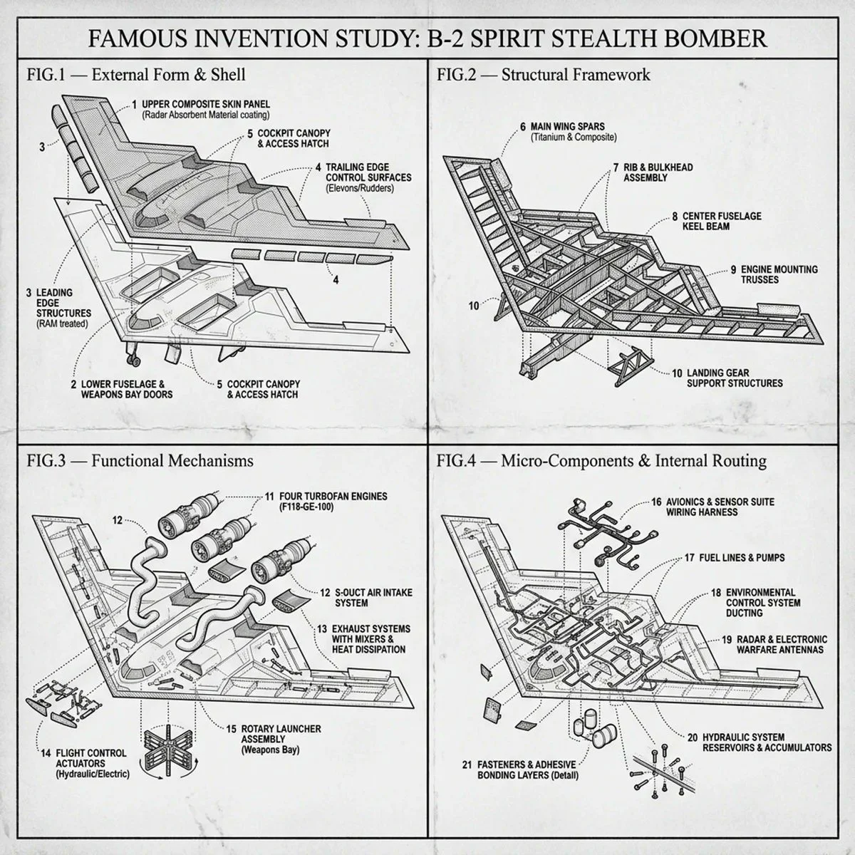 Blueprint of Innovation: The B2 Bomber Patent