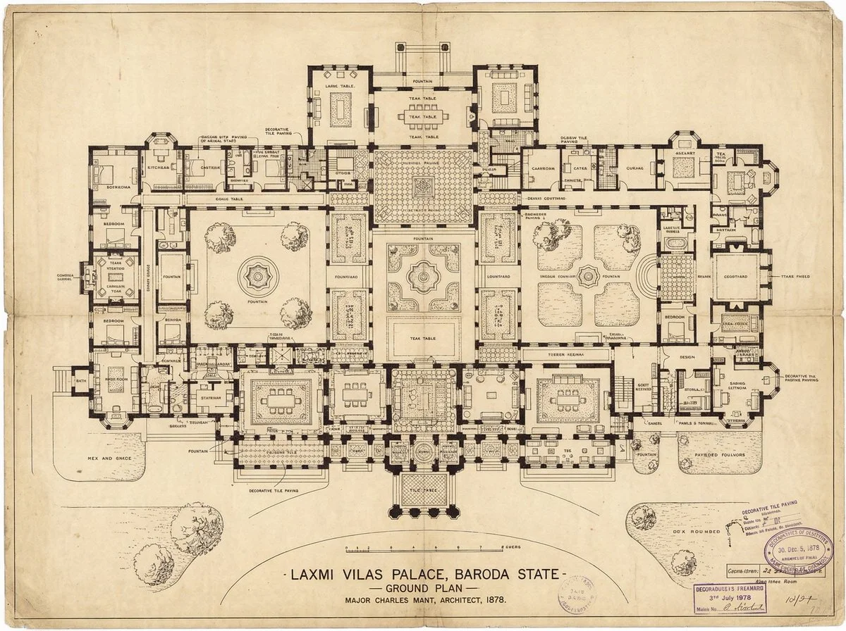 Blueprints of Royalty: The Laxmi Vilas Palace Unveiled