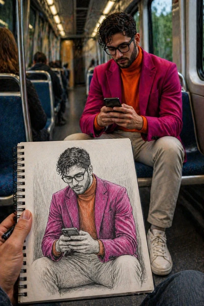 Blurring Lines: From Reality to Art in a Subway