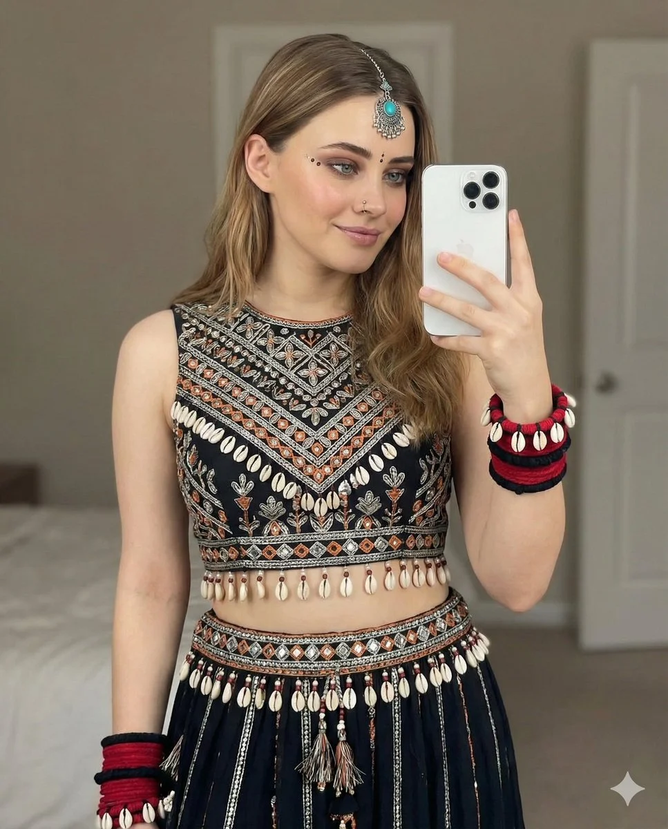 Bohemian Glam: A Mirror Selfie Moment