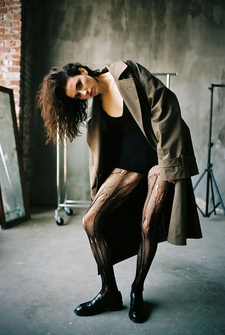 Bold, Asymmetric Poise Captured in a Stark Urban Studio