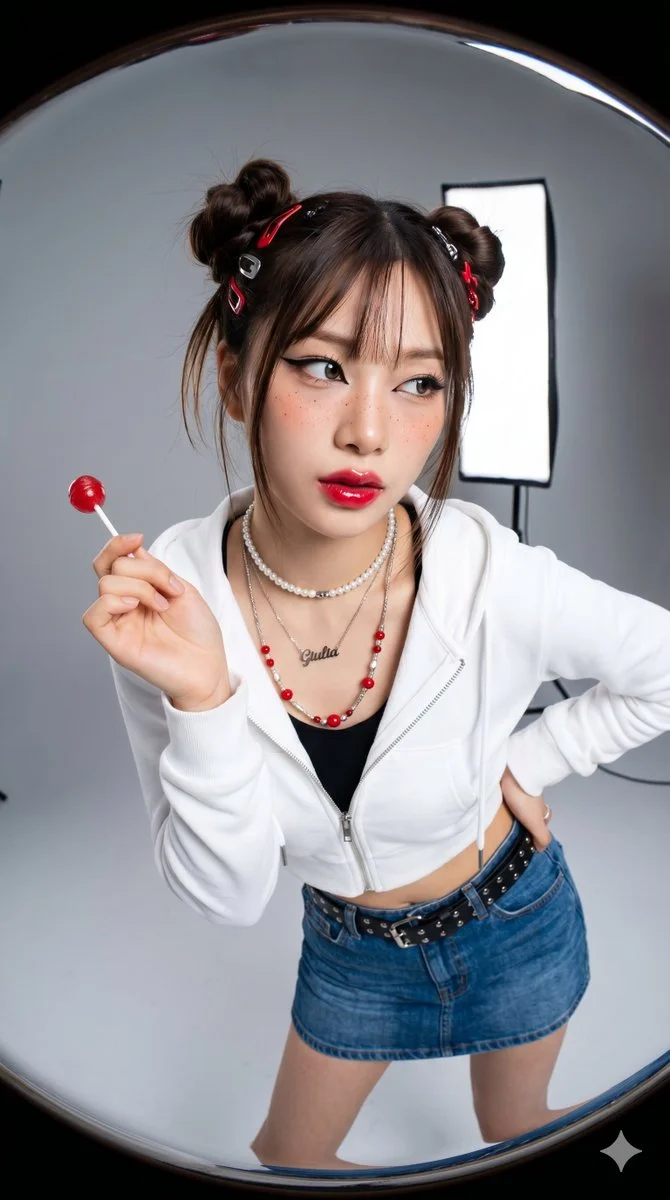 Bold Confidence with a Lollipop