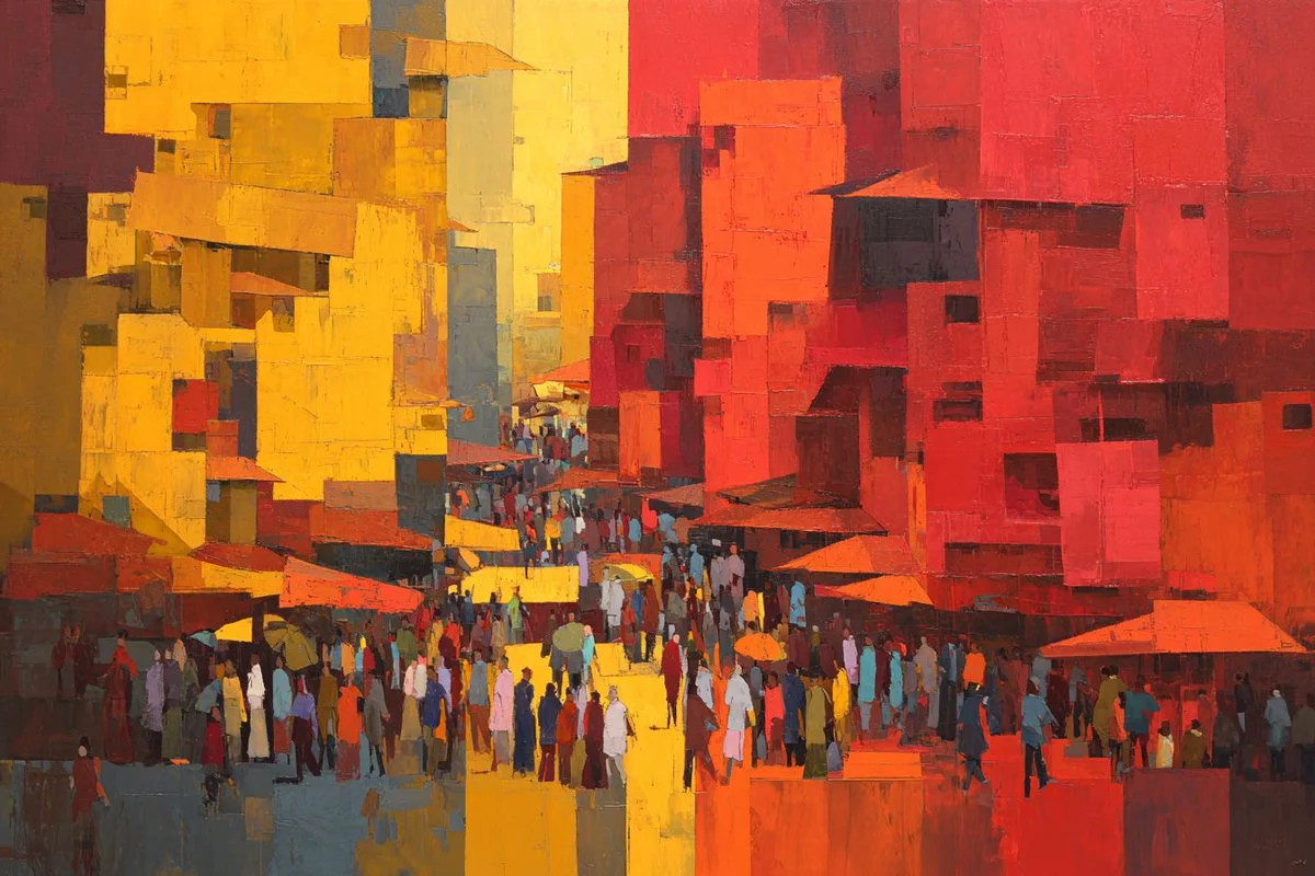 Bold Geometry in Vibrant Color Blocks