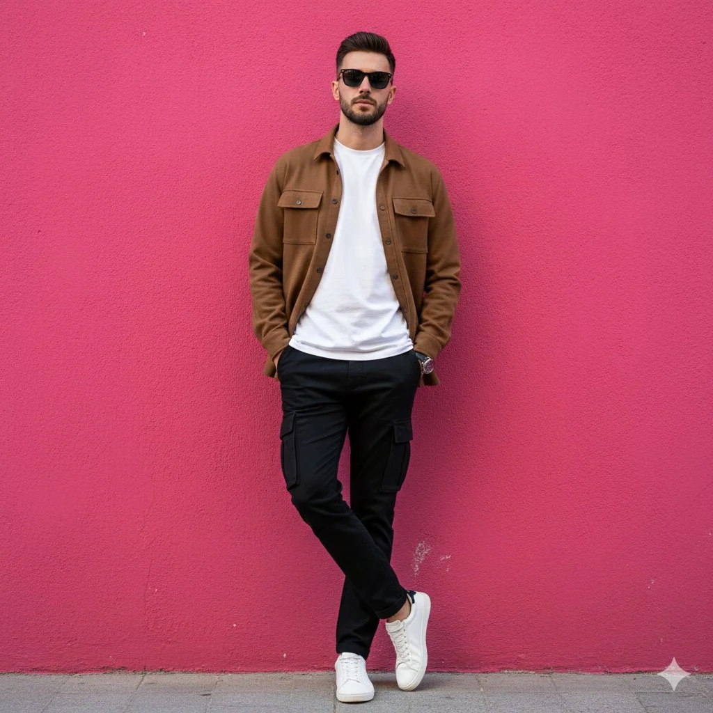 Bold Style Meets Vibrant Backdrops